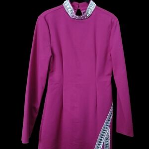 Elegant Pink Mini Dress